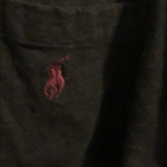 MEN’S LONG SLEEVE DARK GREY POLO SHIRT SIZE M - Picture 2 of 4